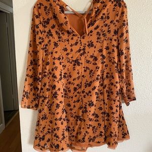 Burnt orange colored dress